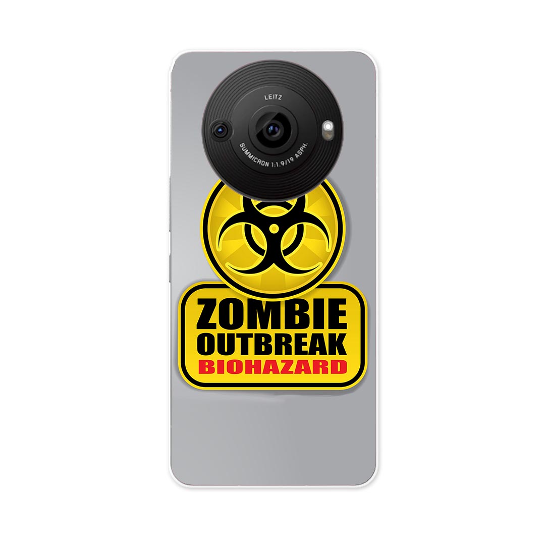 AQUOS R8 Pro 用ハード ケース SH-51D / A301SH 各キャリア 共通対応 ケース カバー sh51d ハードケース 001180 標識 ゾンビ バイオハザード