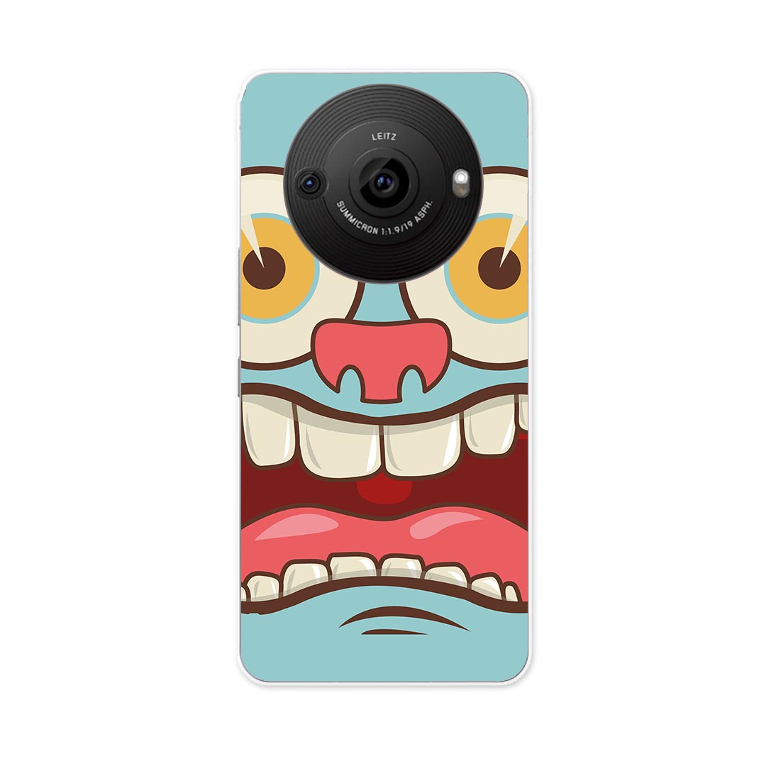 AQUOS R8 Pro 用ハード ケース SH-51D / A301SH 各キャリア 共通対応 ケース カバー sh51d ハードケース 008107 水色　キャラクター　イラスト