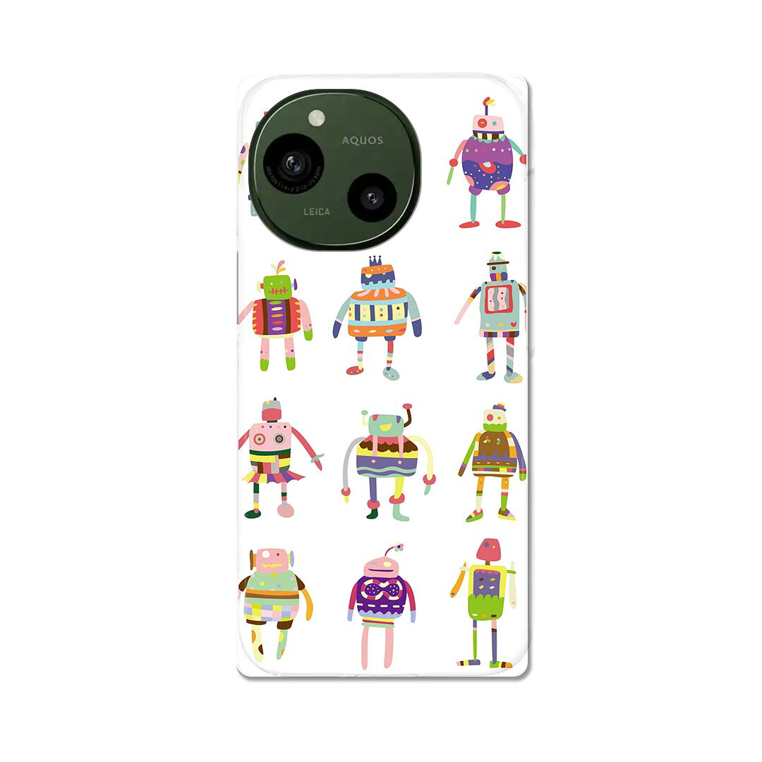 Mobile Phone - AQUOS R9 用 ハードケース SH-51E / A401SH 共通対応 ハード ケース sh51e 対応 ケース カバー 013509 ロボット　機械