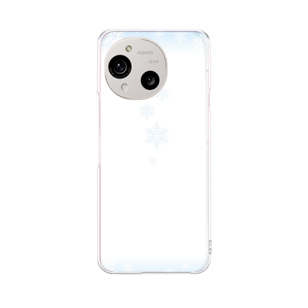 AQUOS R10 用 スマホケース SH-51F / A501SH / SH-M31 共通対応 sh51f ケース カバー ハードケース 001468 雪　冬