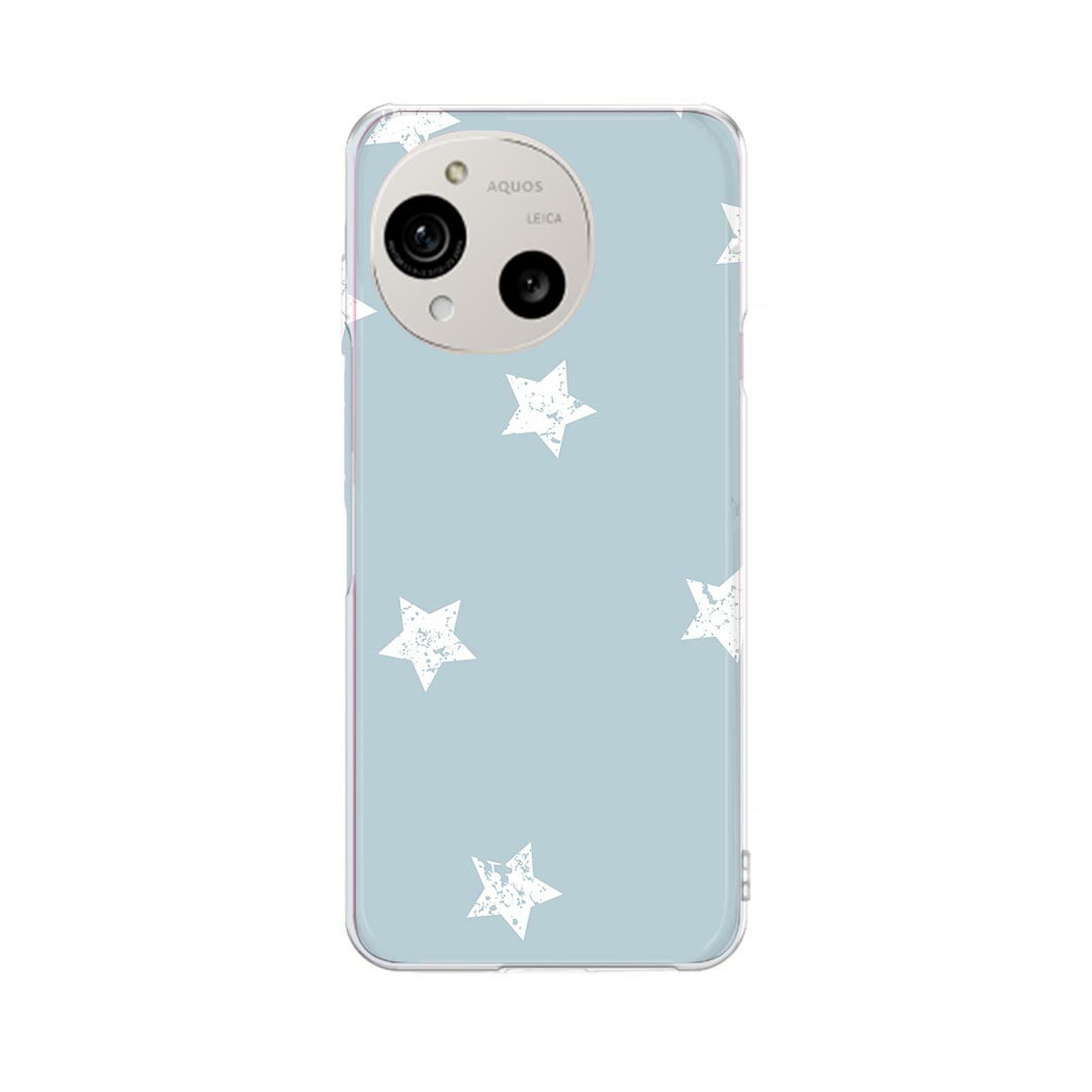 乐天商城 - AQUOS R10 用 スマホケース SH-51F / A501SH / SH-M31 共通対応 sh51f ケース カバー ハードケース 009849 星　模様　青