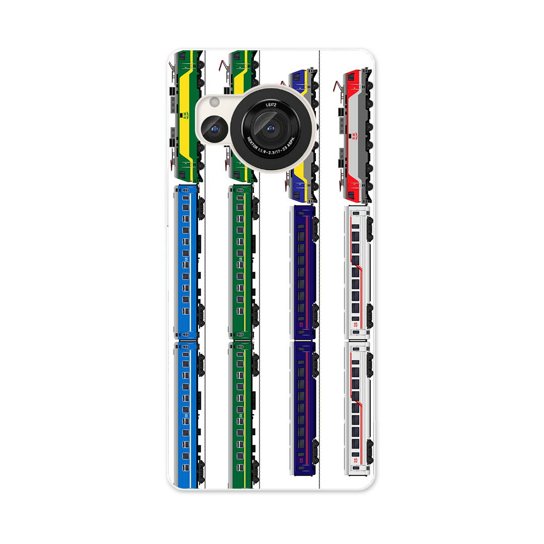 AQUOS R8 用ハード ケース SH-52D 対応 ケース カバー sh52d ハードケース 013213 乗り物　新幹線　電車