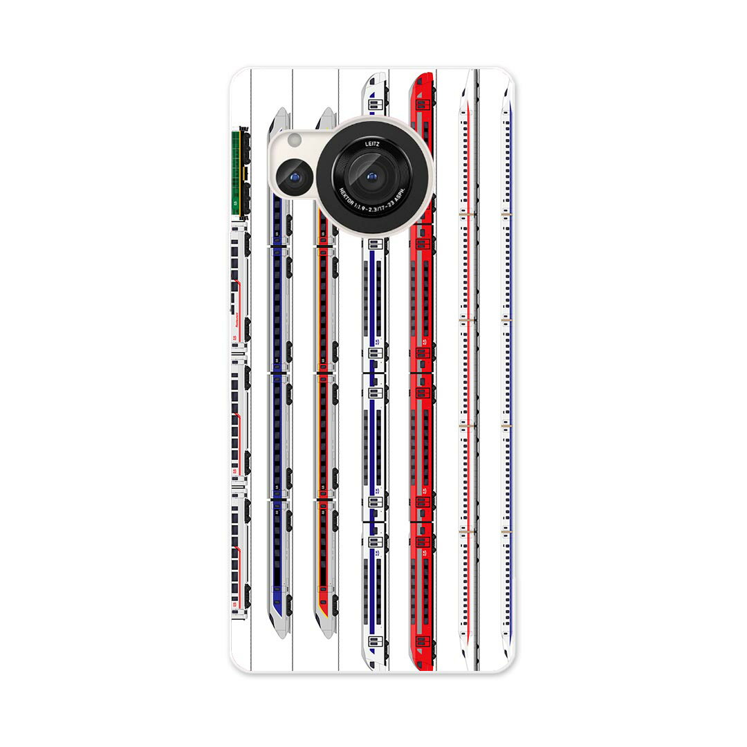 AQUOS R8 用ハード ケース SH-52D 対応 ケース カバー sh52d ハードケース 013216 乗り物　新幹線　電車