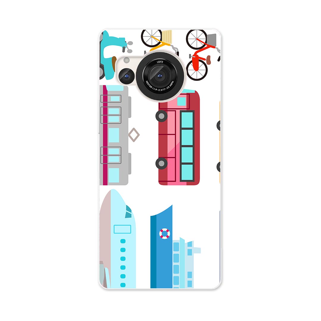 AQUOS R8 用ハード ケース SH-52D 対応 ケース カバー sh52d ハードケース 014913 乗り物　車　新幹線