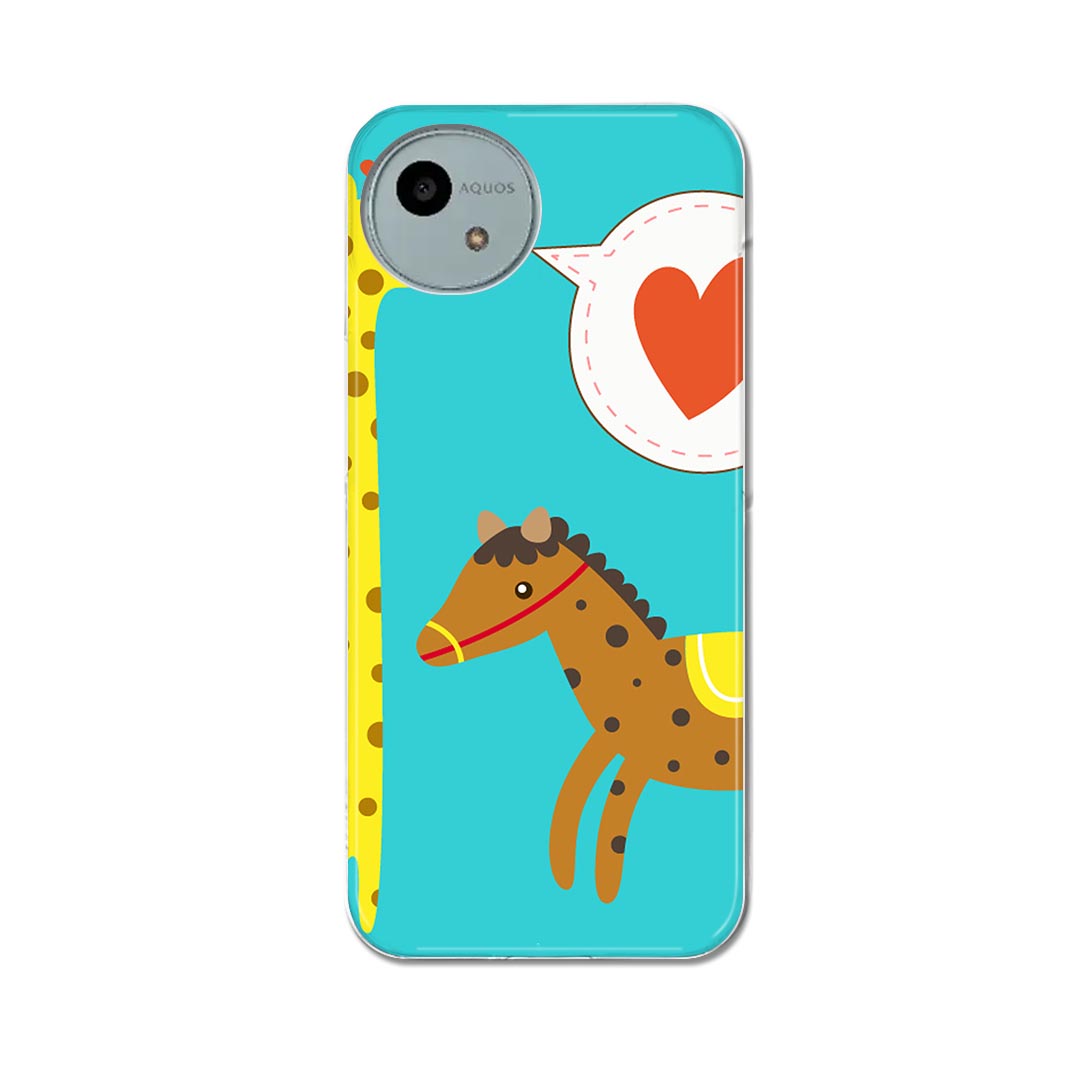 Rakuten - AQUOS wish4 用 ハードケース SH-52E / A402SH 共通対応 ハード ケース sh52e 対応 ケース カバー 033411 きりん　馬