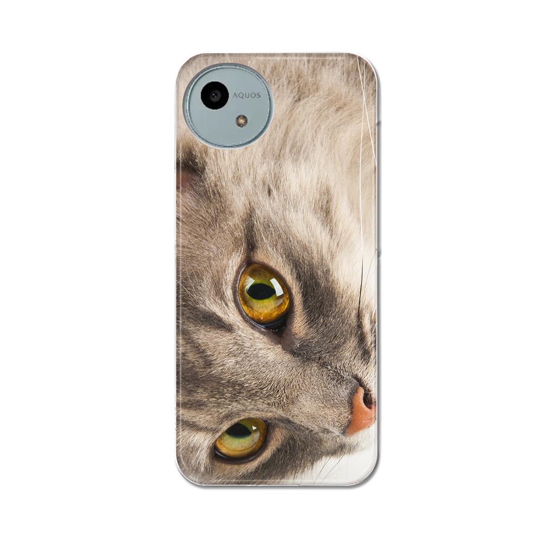 AQUOS wish4 用 ハードケース SH-52E / A402SH 共通対応 ハード ケース sh52e 対応 ケース カバー 006477 写真 動物 ねこ