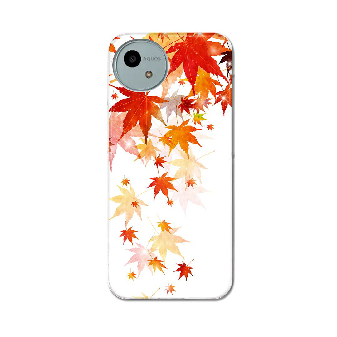 AQUOS wish4 用 ハードケース SH-52E / A402SH 共通対応 ハード ケース sh52e 対応 ケース カバー 015654 和柄　紅葉　和風