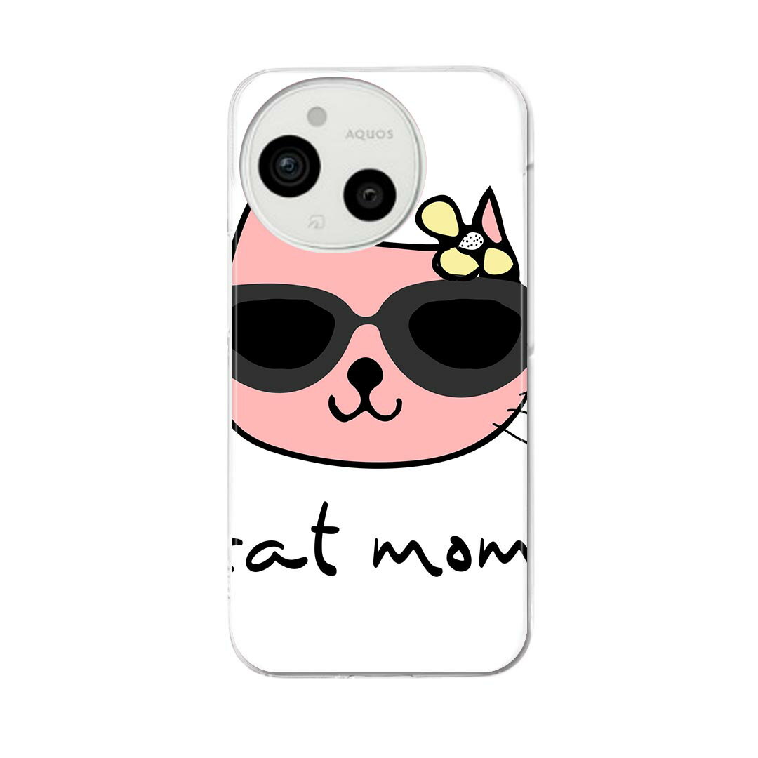 Rakuten - AQUOS sense9 用 スマホケース SH-53E / SHG14 / SH-M29 共通対応 sh53e ケース カバー ハードケース 026174 動物　ネコ　猫　サングラス