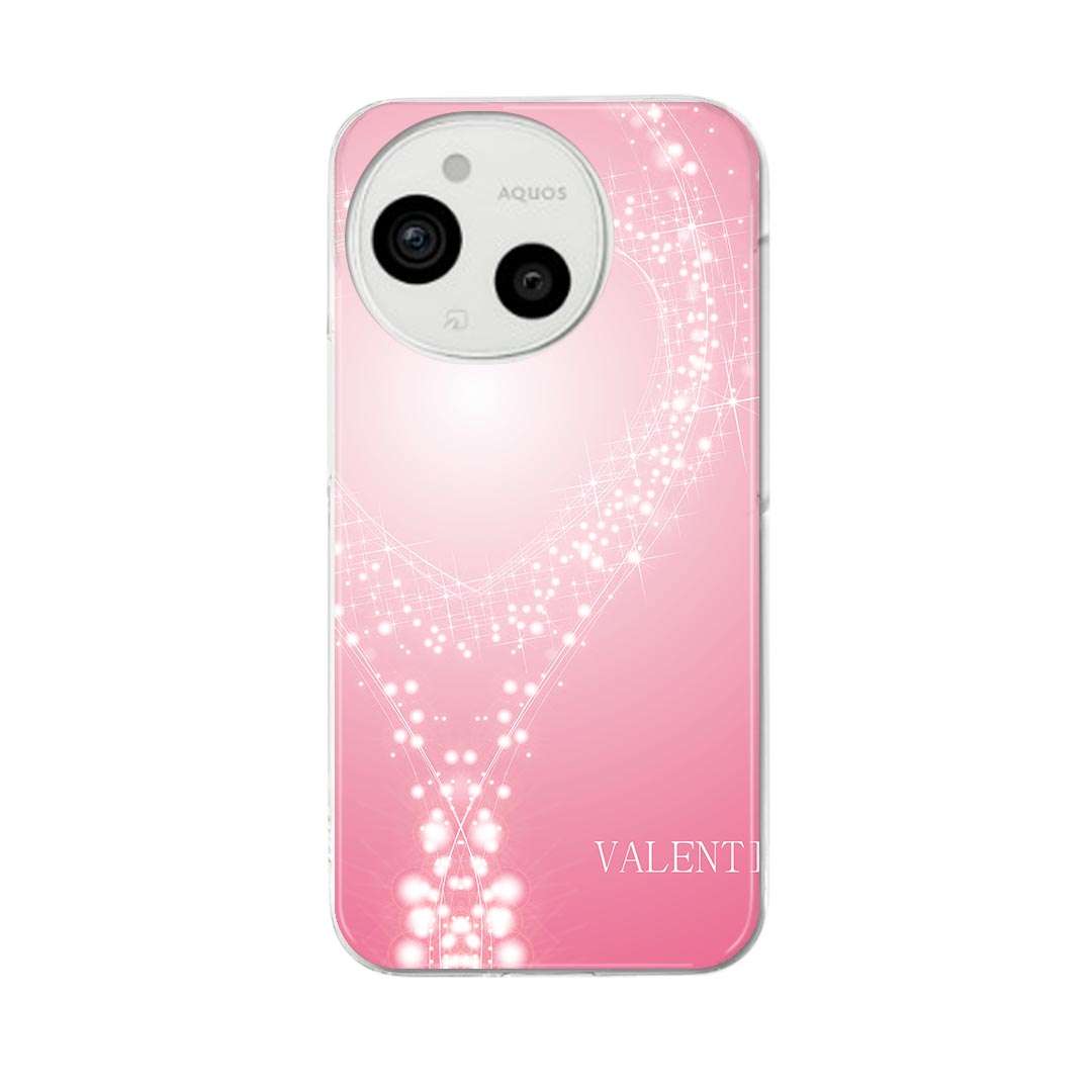 Rakuten - AQUOS sense9 用 スマホケース SH-53E / SHG14 / SH-M29 共通対応 sh53e ケース カバー ハードケース 004938 ハート　ピンク　バレンタイン