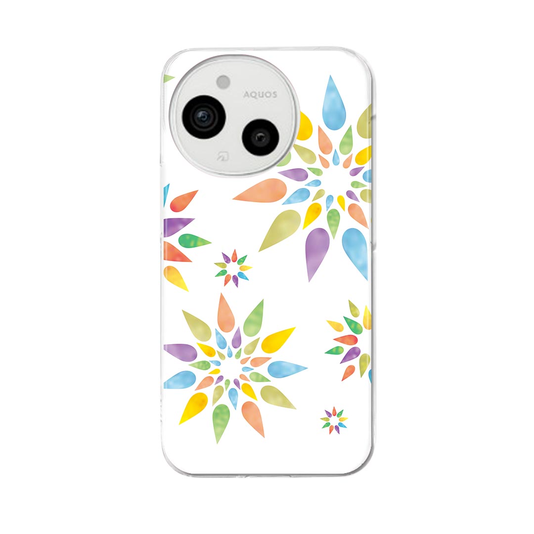 AQUOS sense9 用 手帳型ケース SH-53E / SHG14 / SH-M29 共通対応 sh53e ケース カバー ハードケース 006850 花