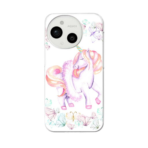 AQUOS sense9 用 手帳型ケース SH-53E / SHG14 / SH-M29 共通対応 sh53e ケース カバー ハードケース 014461 ユニコーン 蝶 パステル AQUOS sense9 用 手帳型ケース SH-53E / SHG14 / SH-M29 共通対応 sh53e ケース カバー ハードケース 014461 ユニコーン 蝶 パステル