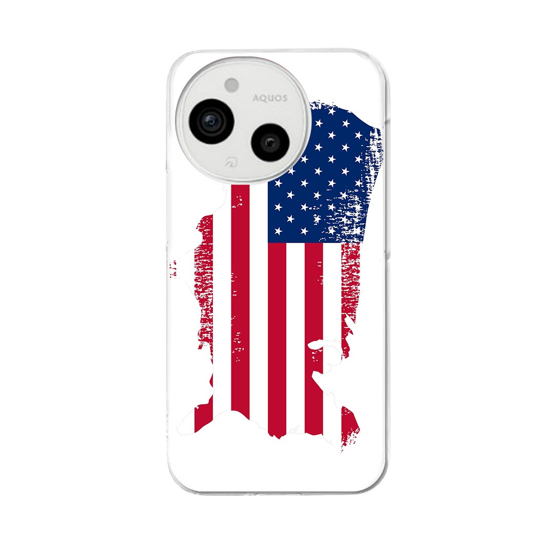 AQUOS sense9 用 スマホケース SH-53E / SHG14 / SH-M29 共通対応 sh53e ケース カバー ハードケース 018978 united_states アメリカ