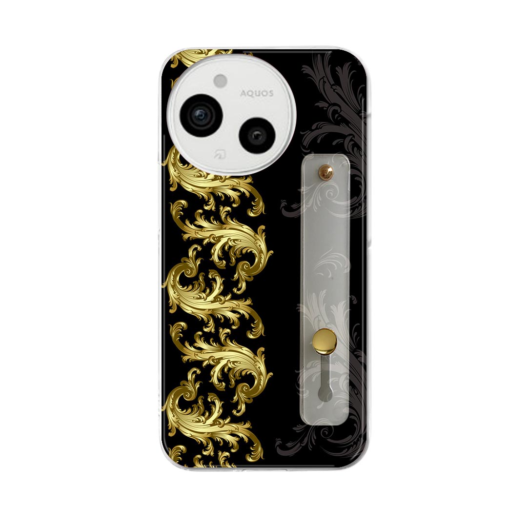 乐天商城 - AQUOS Sense9 / sense10 ケース SH-53E SHG14 SH-M29 / SH-53F SH-M33 対応ケース 各種共通対応 ハードケース スマホ ベルト付 スマホバンド 落下防止 シリコン スタンド機能付 片手持ち カバー 携帯リング フィンガーリング 角度調整 000385 ペイズリーダマスク花