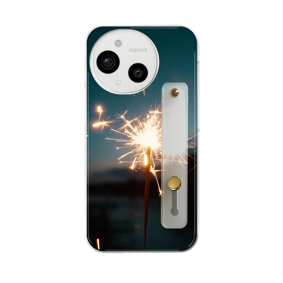 乐天商城 - AQUOS Sense9 / sense10 ケース SH-53E SHG14 SH-M29 / SH-53F SH-M33 対応ケース 各種共通対応 ハードケース スマホ ベルト付 スマホバンド 落下防止 シリコン スタンド機能付 片手持ち カバー 携帯リング フィンガーリング 角度調整 033777 線香花火
