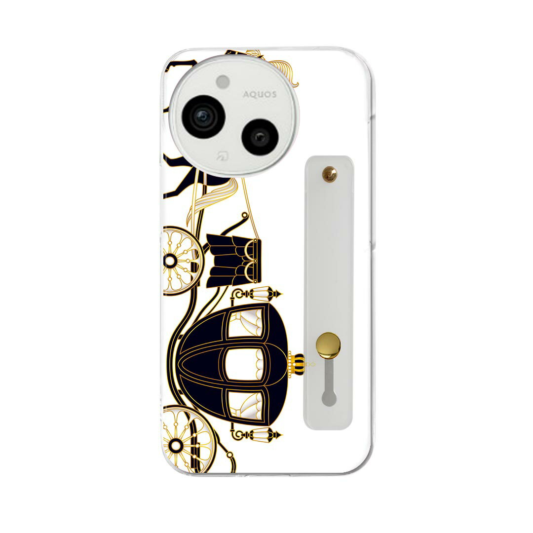 Rakuten - AQUOS Sense9 / sense10 ケース SH-53E SHG14 SH-M29 / SH-53F SH-M33 対応ケース 各種共通対応 ハードケース スマホ ベルト付 スマホバンド 落下防止 シリコン スタンド機能付 片手持ち カバー 携帯リング フィンガーリング 角度調整 009569 馬馬車アンティーク
