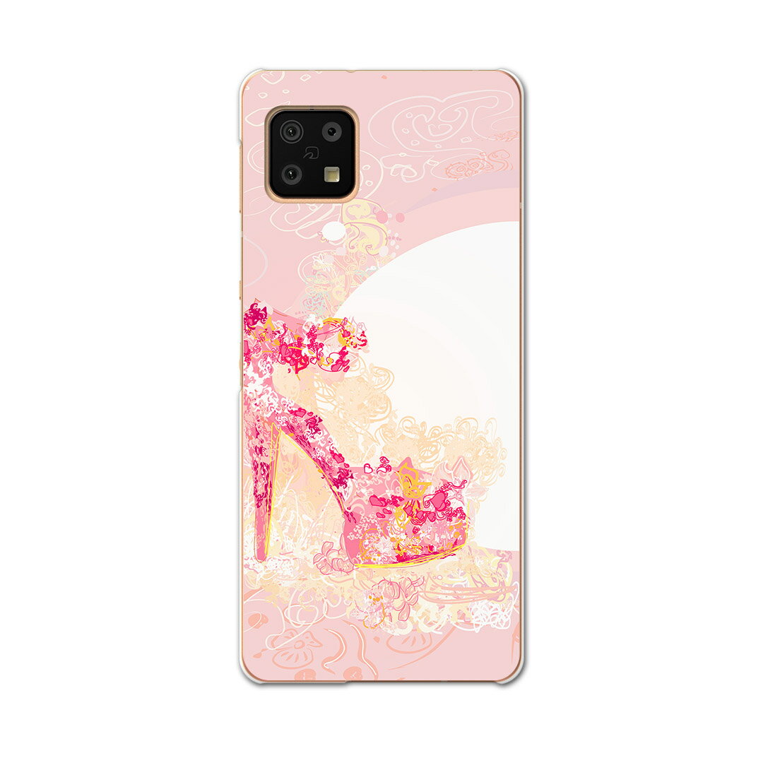 樂天商城 - AQUOS sense6 SH-54B SHG05 用 ハードケース 005658 靴　ピンク　ヒール
