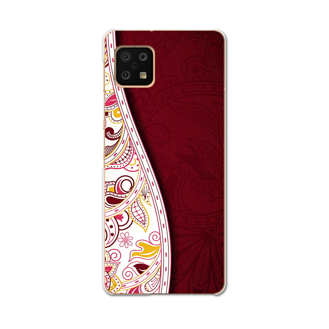 AQUOS sense6 SH-54B SHG05 用 ハードケース 006149 花　　模様