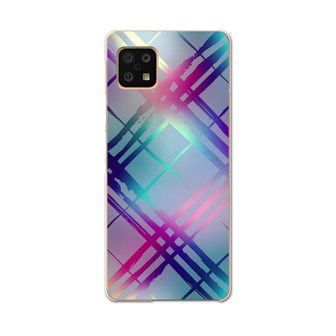 乐天商城 - AQUOS sense6 SH-54B SHG05 用 ハードケース 008767 チェック　カラフル　模様