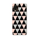 AQUOS sense6 SH-54B SHG05 用 ハードケース 010363 模様 水玉 黒 ピンク(2)