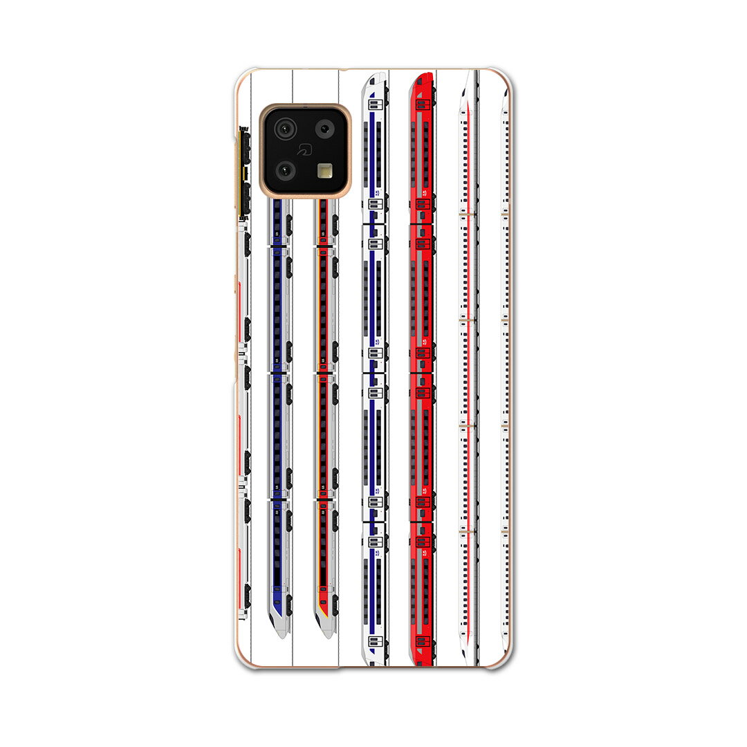AQUOS sense6 SH-54B SHG05 用 ハードケース 013216 乗り物　新幹線　電車