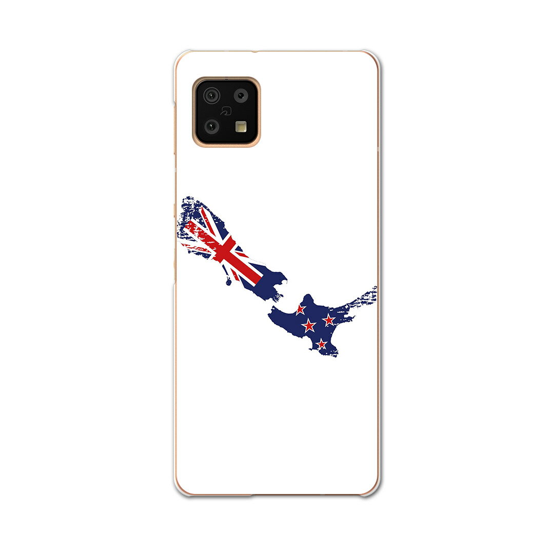 Rakuten - AQUOS sense6 SH-54B SHG05 専用 ケース カバー スマホカバー カバー ケース pc ハードケース 018902 国旗 new_zealand ニュージーランド