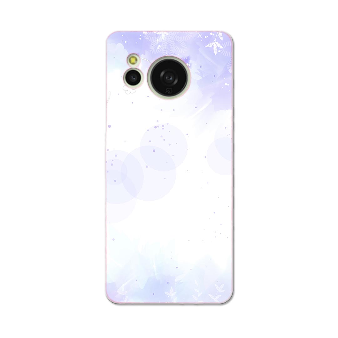 AQUOS sense8 用 ハード ケース SH-54D / SHG11 各キャリア 共通対応 ケース カバー sh54d ハードケース 001777 花　　紫