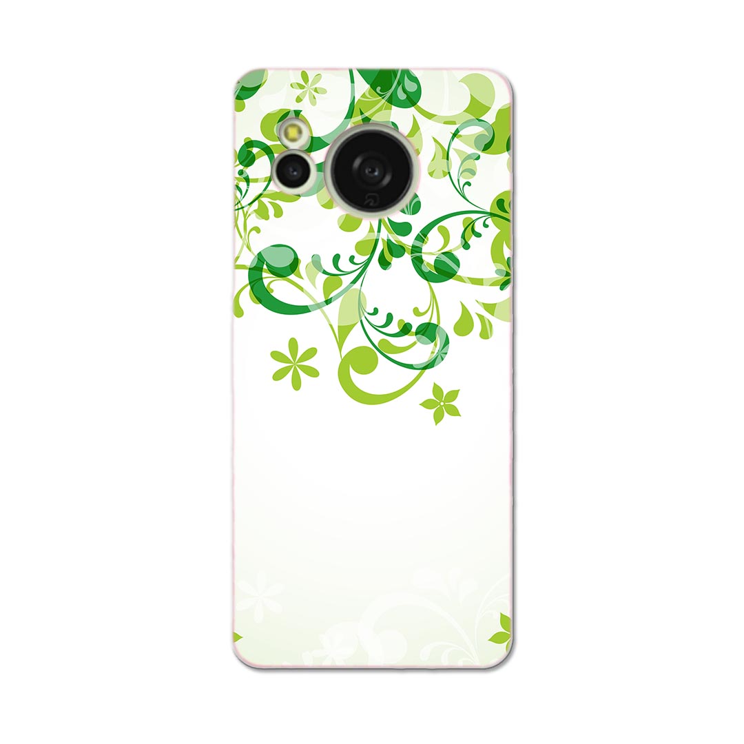 AQUOS sense8 用 ハード ケース SH-54D / SHG11 各キャリア 共通対応 ケース カバー sh54d ハードケース 005152 植物　緑　イラスト(2)