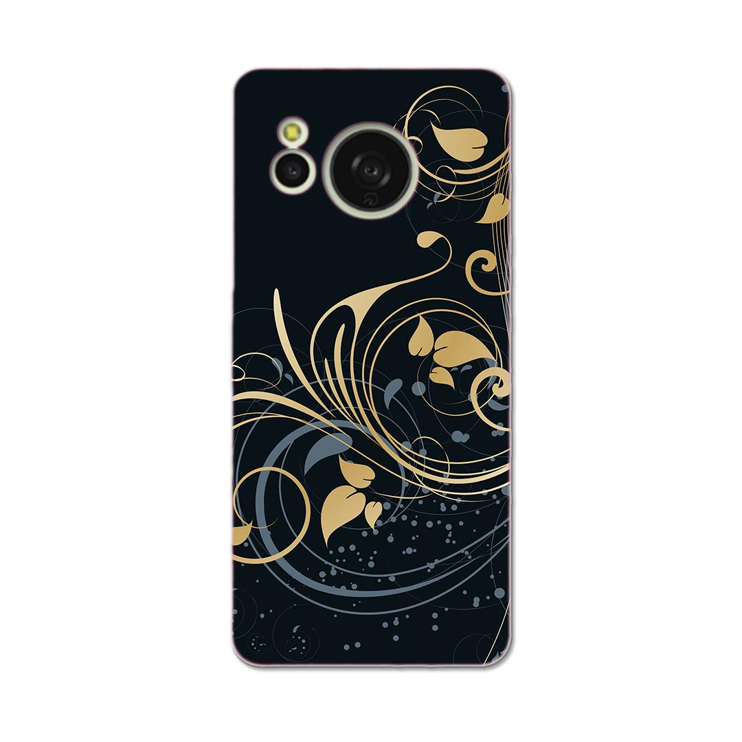 Rakuten - AQUOS sense8 用 ハード ケース SH-54D / SHG11 各キャリア 共通対応 ケース カバー sh54d ハードケース 005628 植物　黒