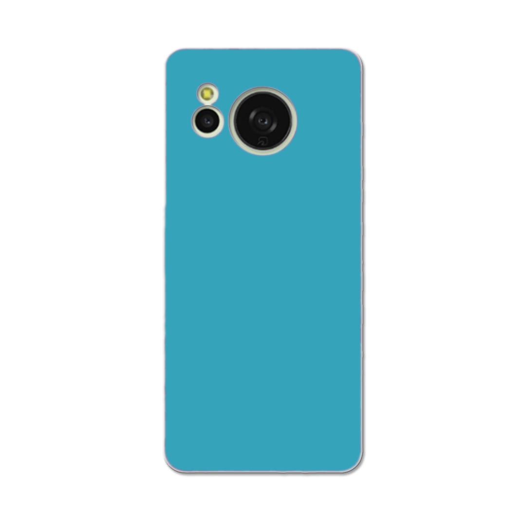 AQUOS sense8 用 ハード ケース SH-54D / SHG11 各キャリア 共通対応 ケース カバー sh54d ハードケース 008978 シンプル　無地　青
