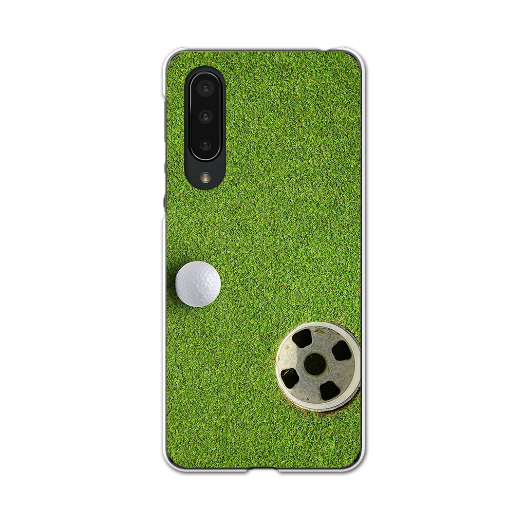 AQUOS zero5G basic 専用ハードケース AQUOS zero5G DX SHG02 用 スマホカバー カバー ケース pc ハードケース 000206 スポーツ ゴルフ　ショット　芝生
