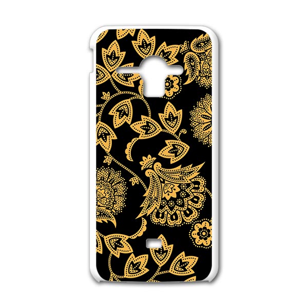SHL22 AQUOS PHONE SERIE アクオスフォン セリエ au エーユー スマホ カバー ケース スマホケース スマホカバー TPU ソフトケース 花 フラワー 黒 フラワー 004104