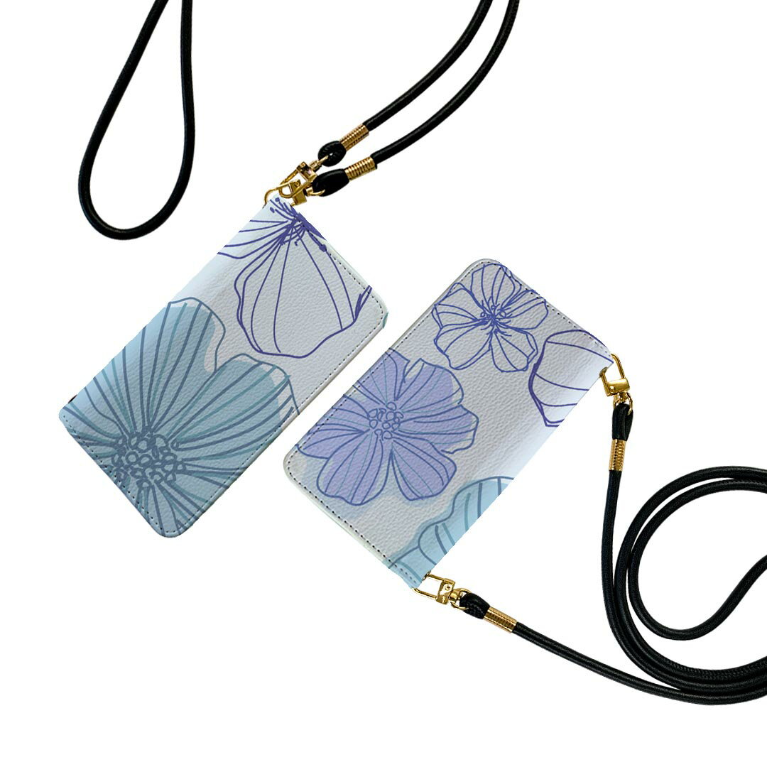 商品特徴・ショルダー付き手帳型スマホケース・シームレスな全面デザイン（内側は落ち着いたオフホワイト）・外側は高品質の人工革を使用・内側にはスマホを装着するケースが付属・機種専用のカメラホール仕様でケースを装着したままの撮影が可能・ワンセグや...