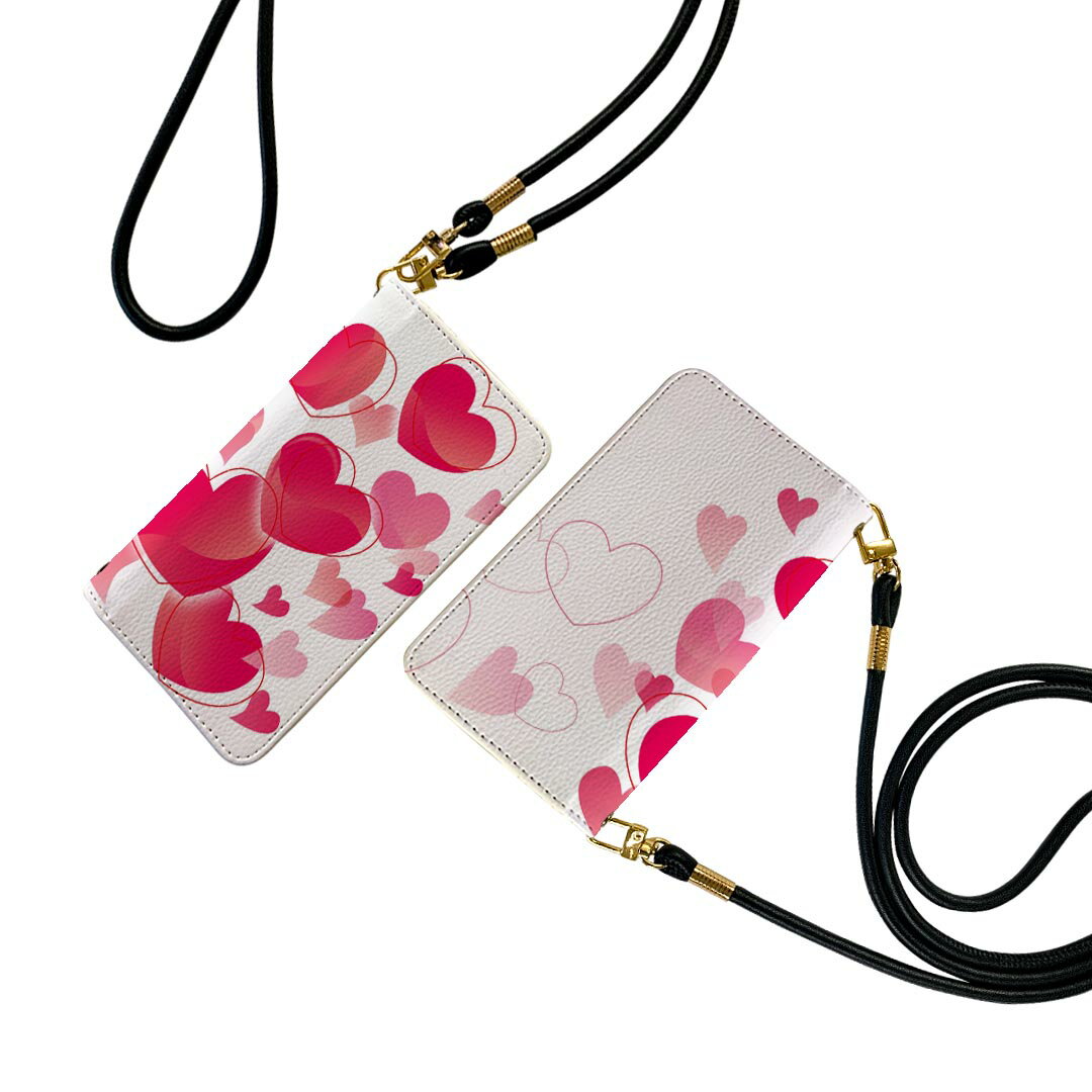 商品特徴・ショルダー付き手帳型スマホケース・シームレスな全面デザイン（内側は落ち着いたオフホワイト）・外側は高品質の人工革を使用・内側にはスマホを装着するケースが付属・機種専用のカメラホール仕様でケースを装着したままの撮影が可能・ワンセグや...