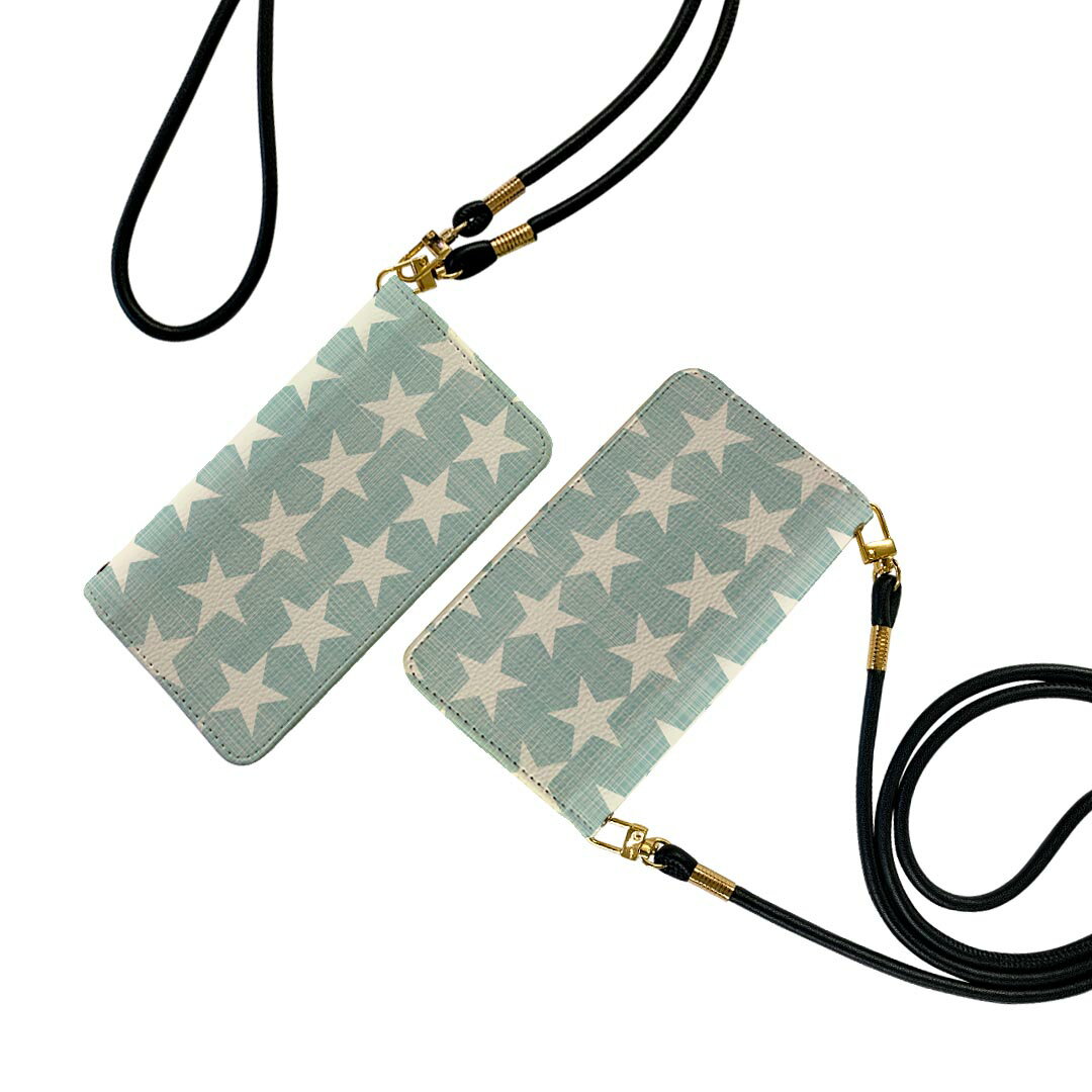 商品特徴・ショルダー付き手帳型スマホケース・シームレスな全面デザイン（内側は落ち着いたオフホワイト）・外側は高品質の人工革を使用・内側にはスマホを装着するケースが付属・機種専用のカメラホール仕様でケースを装着したままの撮影が可能・ワンセグや...