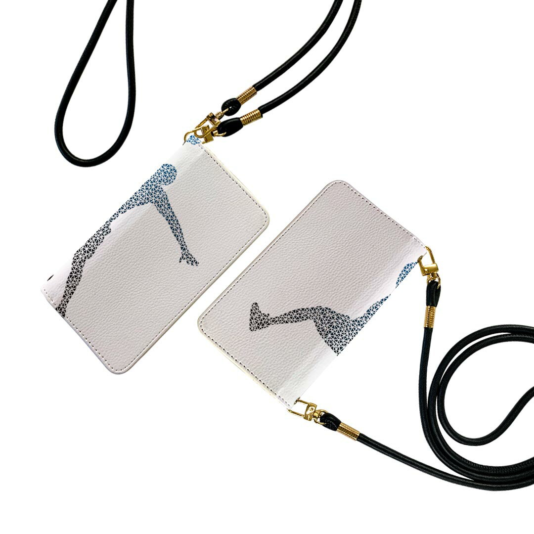 SO-01H Xperia Z5 エクスペリア ストラップ付き so01h ケース ショルダー スマホ 落下防止 手帳型 マグネット式 ピタッと閉まる スマホカバー 肩掛け 斜めかけ 020045 スポーツ バスケット