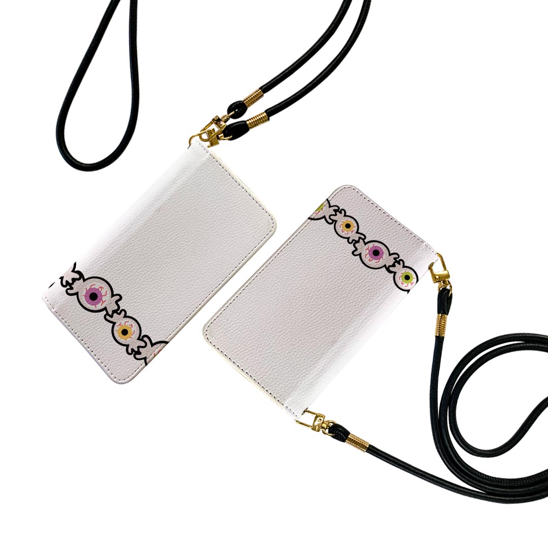 iPhone13 6.1インチ 専用 各キャリア ストラップ付き iphone 13 ケース ショルダー スマホ 落下防止 手帳型 マグネット式 ピタッと閉まる スマホカバー 肩掛け 斜めかけ 020106 ハロウィン Halloween