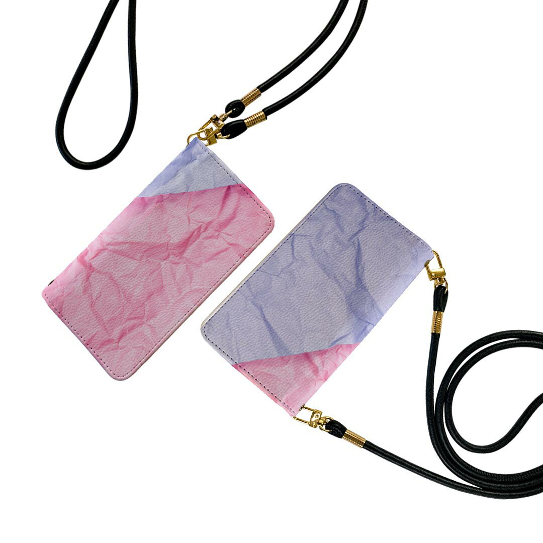 AQUOS R SH-03J アクオスR ストラップ付き sh03j ケース ショルダー スマホ 落下防止 手帳型 マグネット式 ピタッと閉まる スマホカバー 肩掛け 斜めかけ 022932 配色　ペーパー風