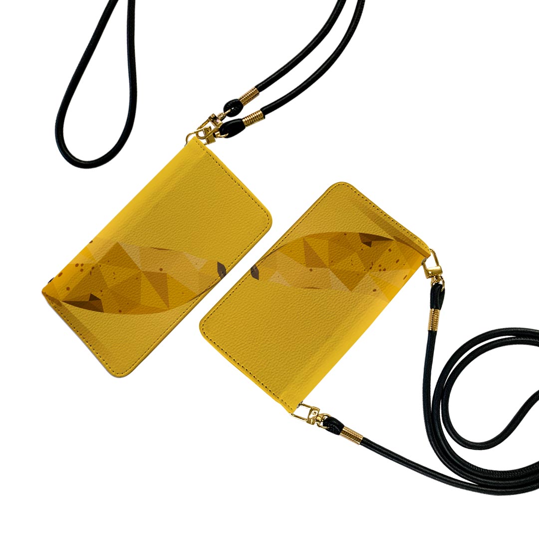 Galaxy S21 5G SC-51B ギャラクシー ストラップ付き sc51b ケース ショルダー スマホ 落下防止 手帳型 マグネット式 ピタッと閉まる スマホカバー 肩掛け 斜めかけ 022942 バナナ　黄色　食べ物