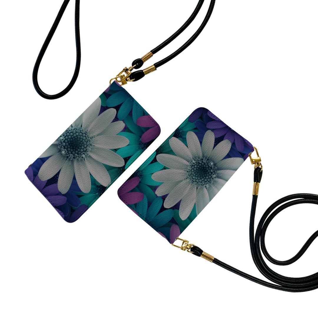 Xperia 10 VI 用 SO-52E / SOG14 / A402SO / 共通対応 手帳型 so52e ケース カバー ストラップ付き ショルダー スマホ 落下防止 手帳型 マグネット式 ピタッと閉まる スマホカバー 肩掛け 斜めかけ 023291 花　フラワー