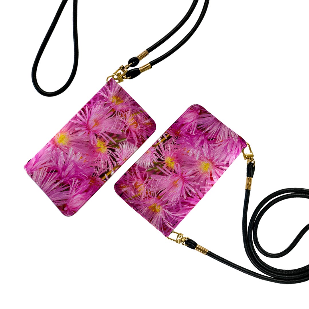 AQUOS sense8 SH-54D / SHG11 共通対応 アクオスセンス8 ストラップ付き sh54d ケース ショルダー スマホ 落下防止 手帳型 マグネット式 ピタッと閉まる スマホカバー 肩掛け 斜めかけ 023323 花　フラワー　写真(2.0)