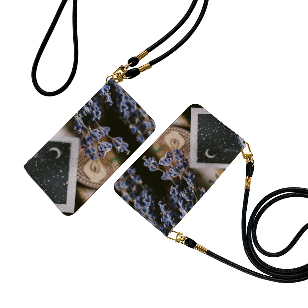 AQUOS sense8 SH-54D / SHG11 共通対応 アクオスセンス8 ストラップ付き sh54d ケース ショルダー スマホ 落下防止 手帳型 マグネット式 ピタッと閉まる スマホカバー 肩掛け 斜めかけ 023435 花　植物　写真