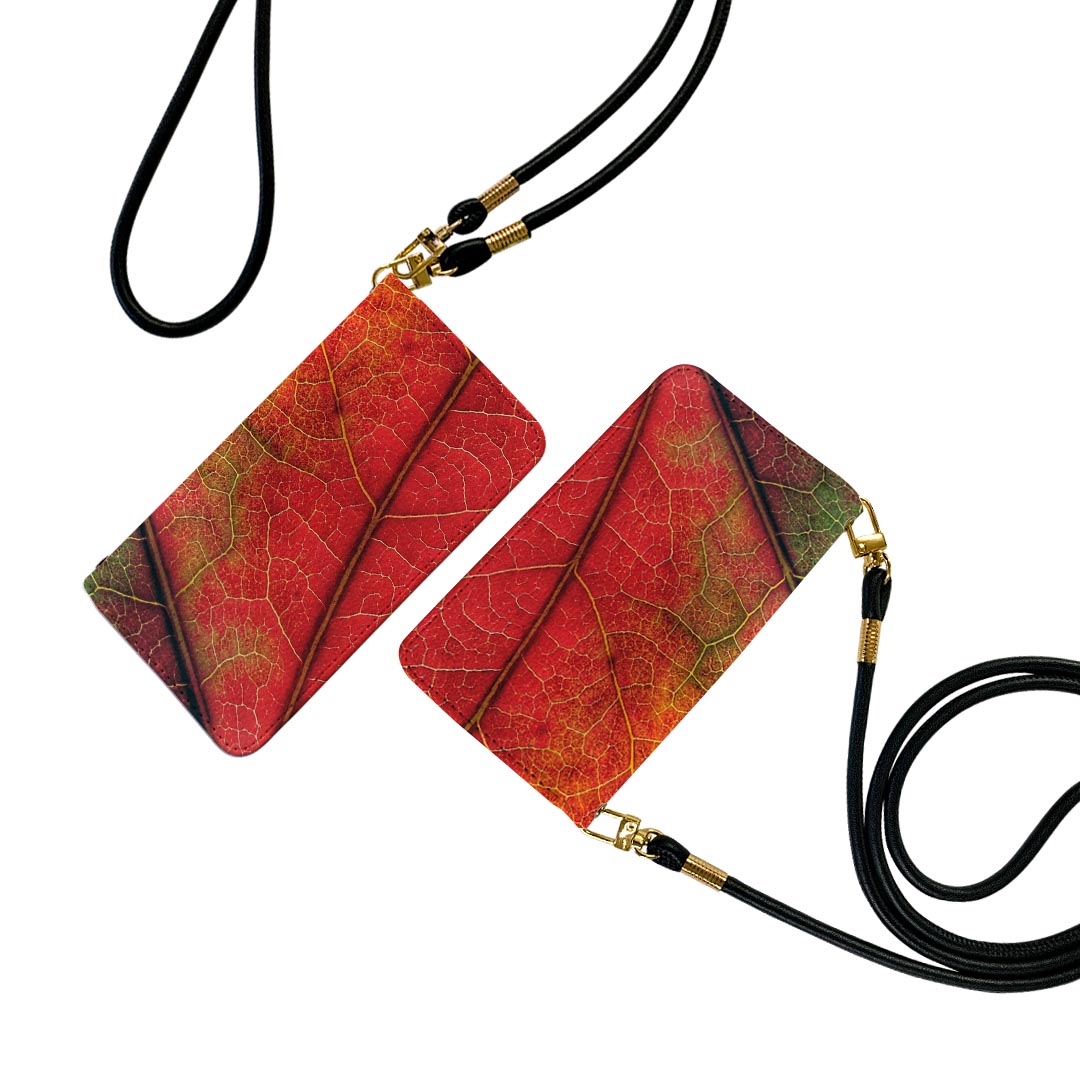 Galaxy S23 SC-51D SCG19 用 ケース カバー 手帳 sc51d 共通対応 ストラップ付き ケース ショルダー スマホ 落下防止 手帳型 マグネット式 ピタッと閉まる スマホカバー 肩掛け 斜めかけ 023501 葉っぱ　植物　柄