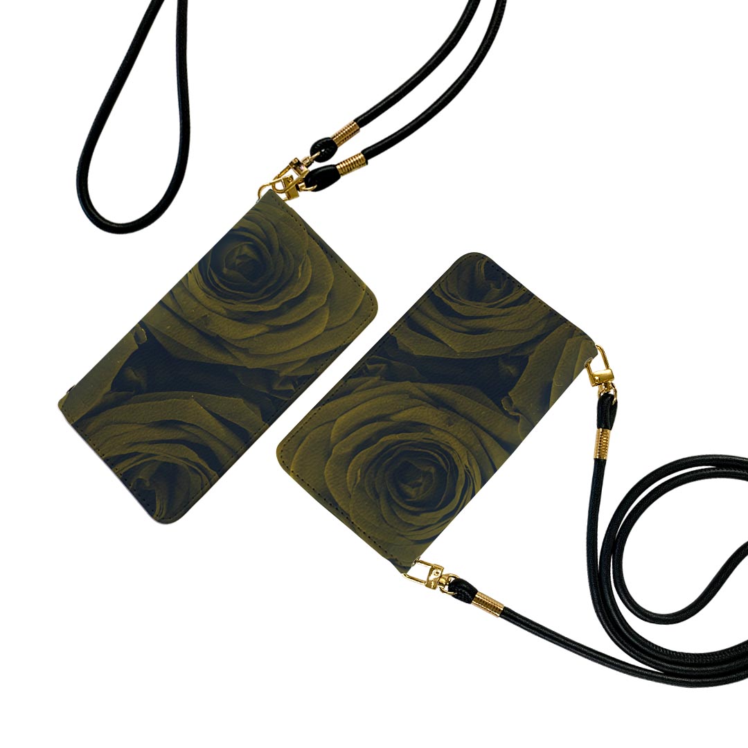 L-03K LG Electronics LG style エルジースタイル ストラップ付き l03k ケース ショルダー スマホ 落下防止 手帳型 マグネット式 ピタッと閉まる スマホカバー 肩掛け 斜めかけ 023752 花　フラワー　バラ