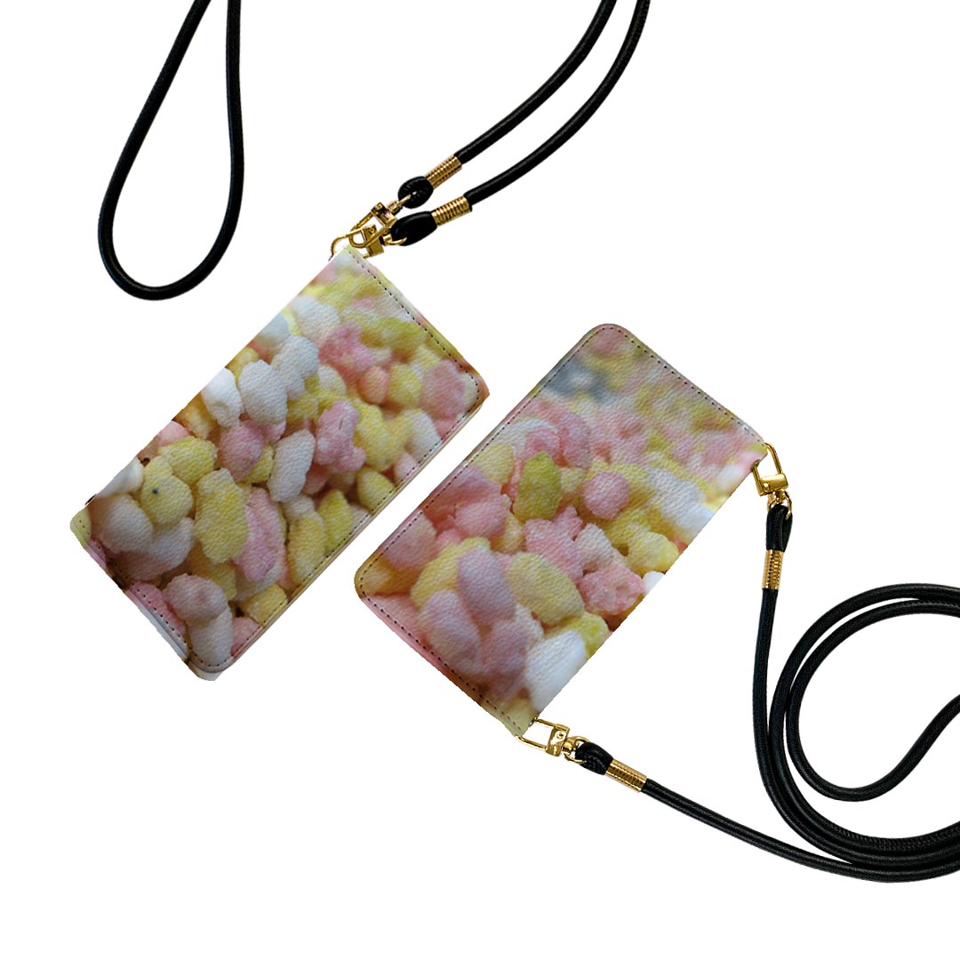 Xperia 10 VII 用 SO-52F / SOG16 / XQ-FE44 共通対応 手帳型ケース ストラップ付き ショルダー スマホ 落下防止 手帳型 マグネット式 ピタッと閉まる スマホカバー 肩掛け 斜めかけ 030584 ひなあられ ひな祭り