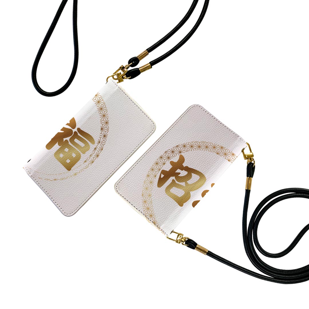 BASIO active3 KYG04 ベイシオ アクティブ3 用 手帳型ケース kyg04 ストラップ付き ショルダー スマホ 落下防止 手帳型 マグネット式 ピタッと閉まる スマホカバー 肩掛け 斜めかけ 031619 招 福