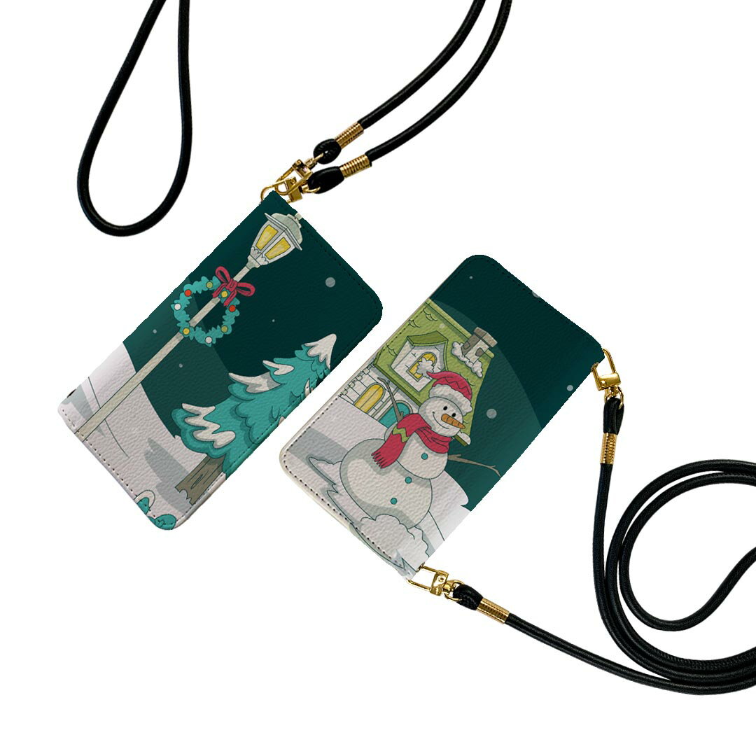 商品特徴・ショルダー付き手帳型スマホケース・シームレスな全面デザイン（内側は落ち着いたオフホワイト）・外側は高品質の人工革を使用・内側にはスマホを装着するケースが付属・機種専用のカメラホール仕様でケースを装着したままの撮影が可能・ワンセグや...