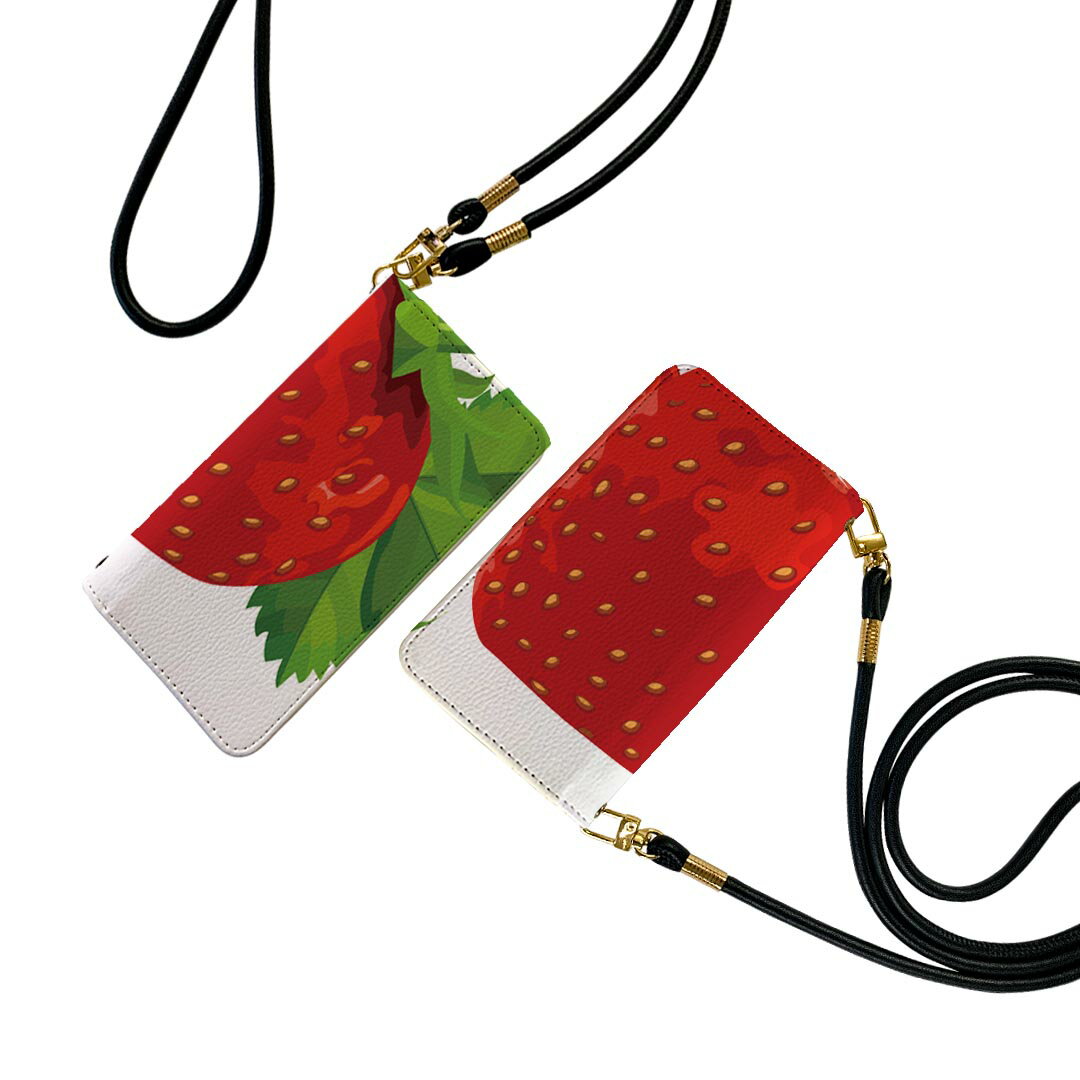 商品特徴・ショルダー付き手帳型スマホケース・シームレスな全面デザイン（内側は落ち着いたオフホワイト）・外側は高品質の人工革を使用・内側にはスマホを装着するケースが付属・機種専用のカメラホール仕様でケースを装着したままの撮影が可能・ワンセグや...