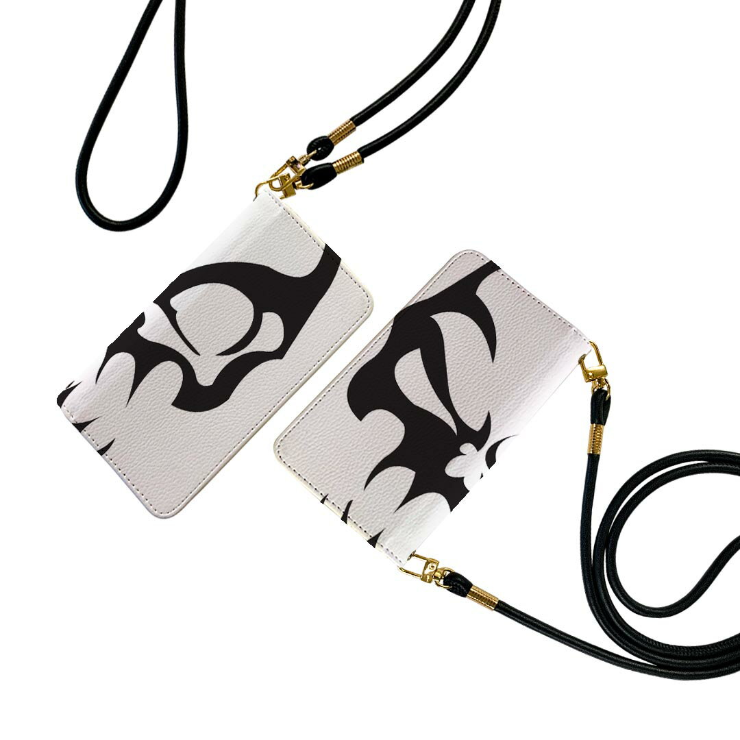 SHV44 AQUOS R3 アクオス アールスリー ストラップ付き ケース ショルダー スマホ 落下防止 手帳型 マグネット式 ピタッと閉まる スマホカバー 肩掛け 斜めかけ 004584 ドクロ スカル 王冠 クラウン