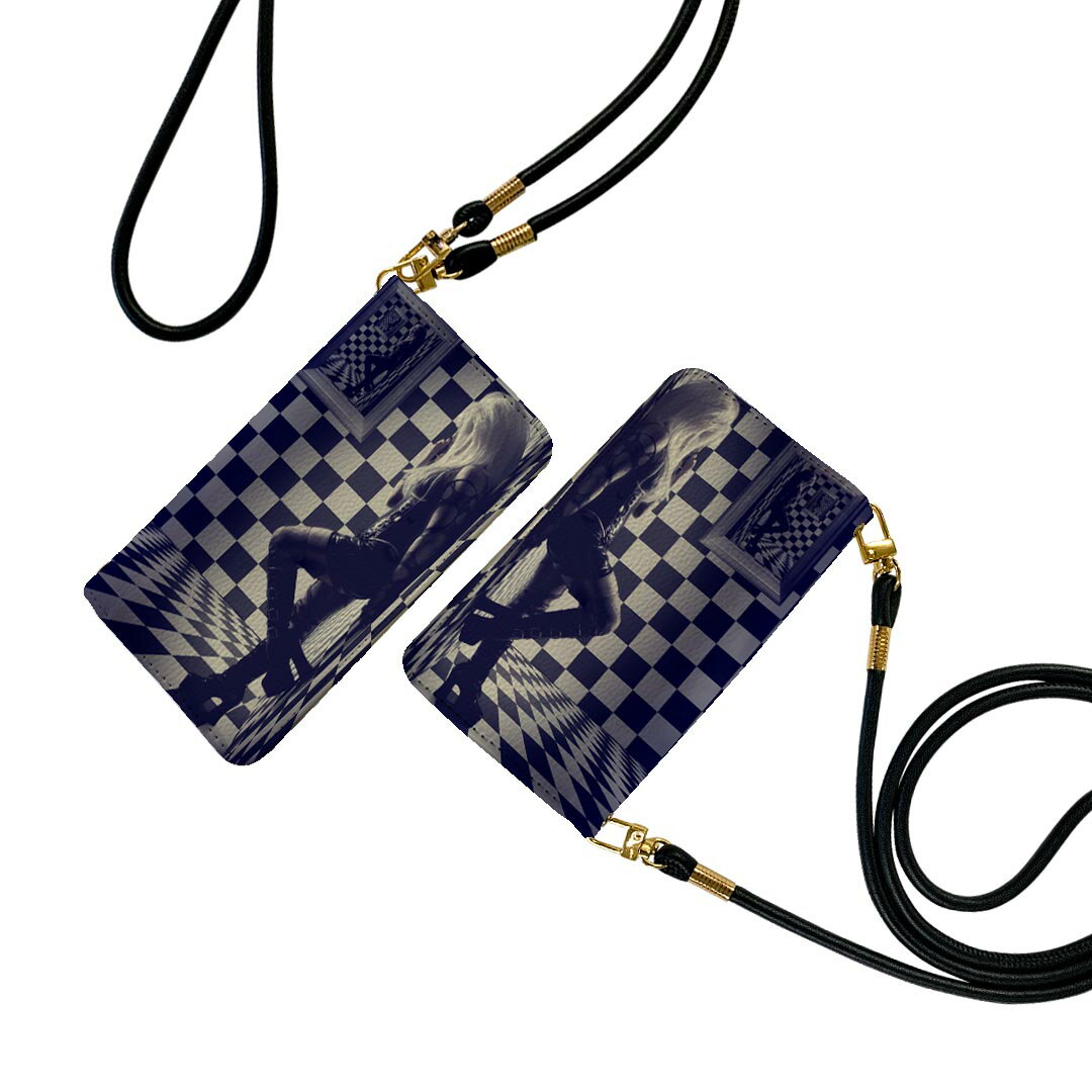 SH-04L AQUOS R3 アクオス r3 ストラップ付き sh04l ケース ショルダー スマホ 落下防止 手帳型 マグネット式 ピタッと閉まる スマホカバー 肩掛け 斜めかけ 005625 写真　人物