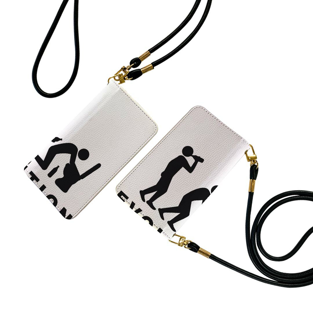 Xperia 5 IV 専用 ケース SO-54C SOG09 A204SO 共通対応 ストラップ付き so54c ケース ショルダー スマホ 落下防止 手帳型 マグネット式 ピタッと閉まる スマホカバー 肩掛け 斜めかけ 006168 人物　トイレ